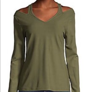 NWT… Ribbed cut out top